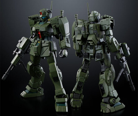 モスグリーンのカラーが特徴的なガンプラ「HG ジム・スパルタン」4次