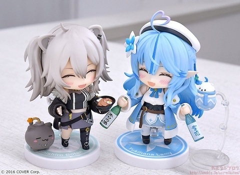 ホロライブ「雪花ラミィ」さんと「獅白ぼたん」さんのねんどろいど