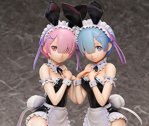 リゼロ ラム・レム メイドバニー 2体セット 1/4スケール 完成品