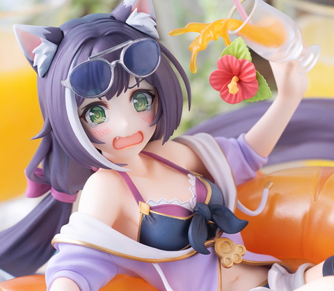 波にあおられ慌て顔のキャル！ 「プリコネ Re:Dive」新作フィギュアが