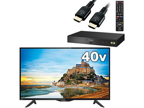 SHARP シャープ 液晶テレビ 4T-C40AH2 2019年製 シャープ AQUOS 4T