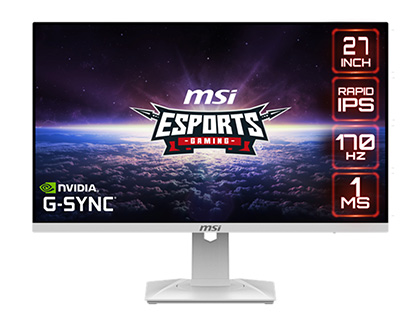 MSIの白い27インチWQHDゲーミングモニター「G274QRFW」が発売、RAPID
