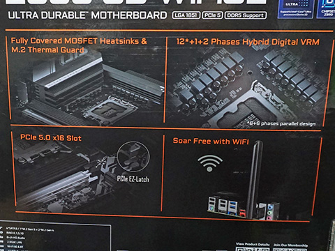 GIGABYTEのCore Ultra対応マザー「Z890 UD WIFI6E」が入荷、パソコン