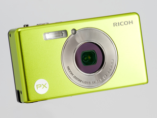 133】 美品！RICOH PX デジタルカメラ イエロー系 ライムグリーン 新