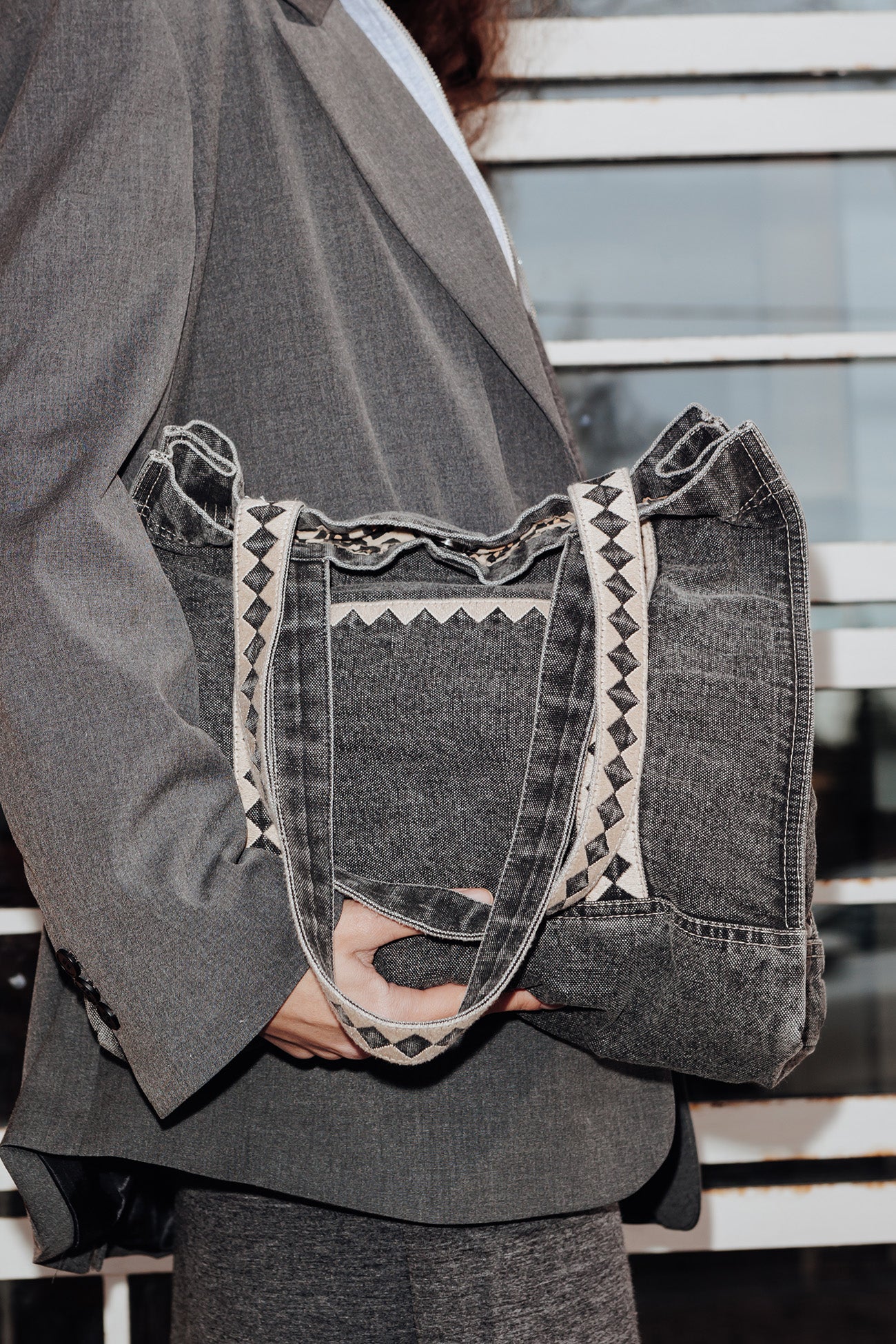 HYDE × SWITCHBLADE DENIM TOTE BAG HYDE × SWITCHBLADE DENIM TOTE