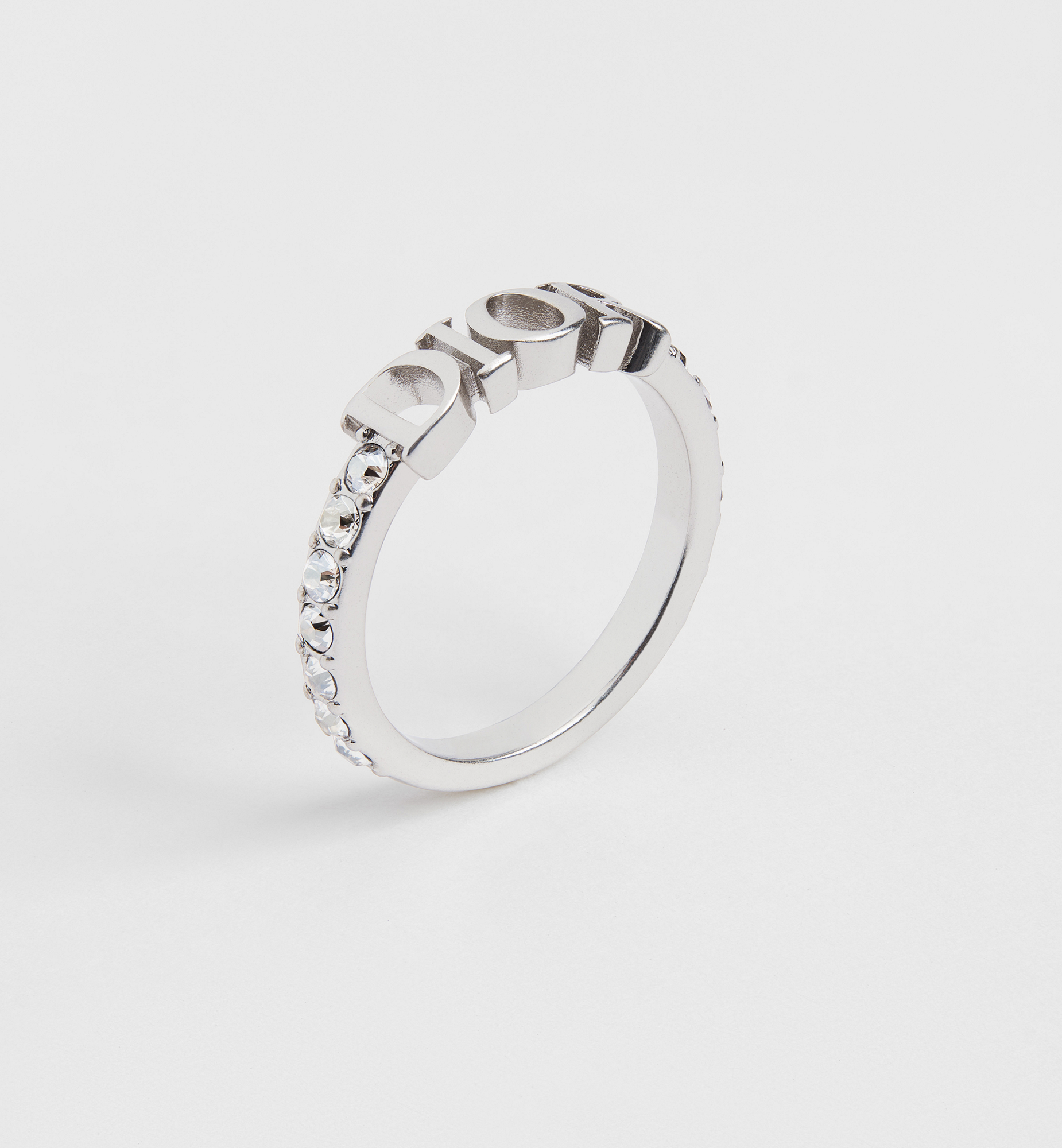 Dio(r)evolution Ring Silver-Finish Metal and Sparkling Crystals | DIOR