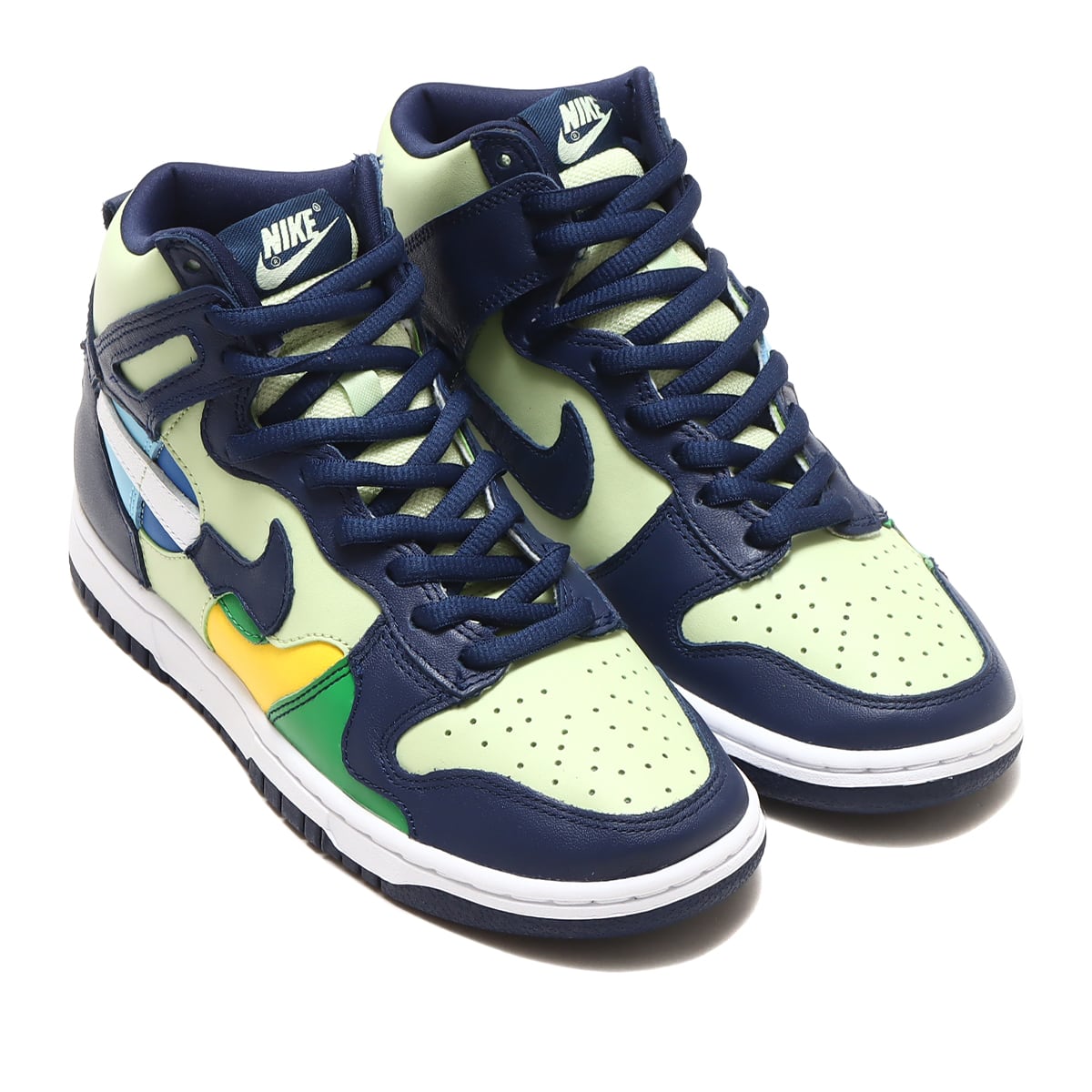 NIKE W DUNK HIGH LX PISTACHIO/MIDNIGHT NAVY 22HO-I（ナイキ