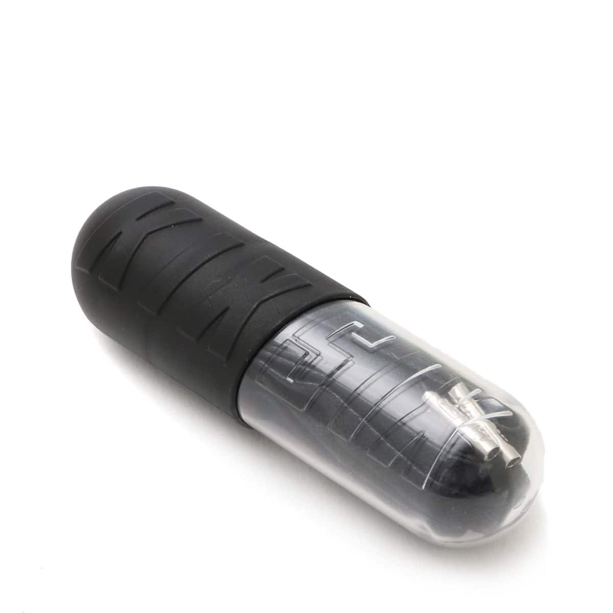 KIXSIX WAXED SHOELACE (CAPSULE) BLACK/silver Devilock PALMBOY