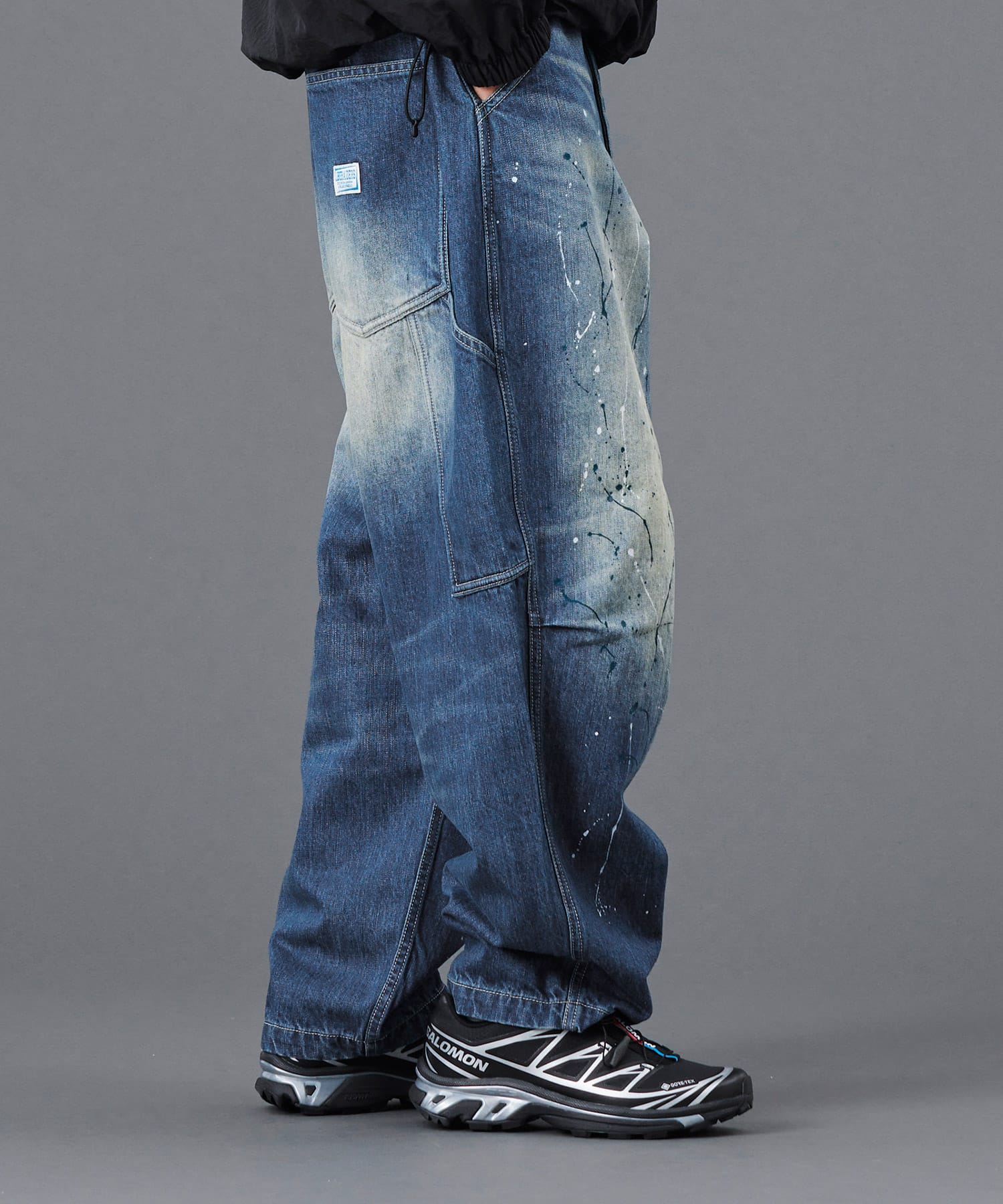 LIBERAIDERS DENIM SARROUEL PANTS BLUE（リベレイダース デニム
