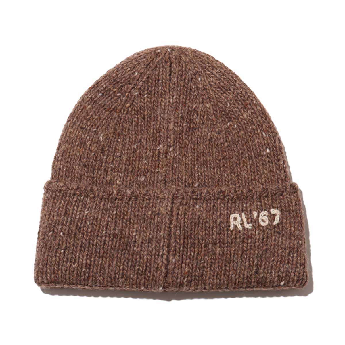 POLO RALPH LAUREN KNT TWD PL BBEANIE DARK BROWN （ポロ ラルフ
