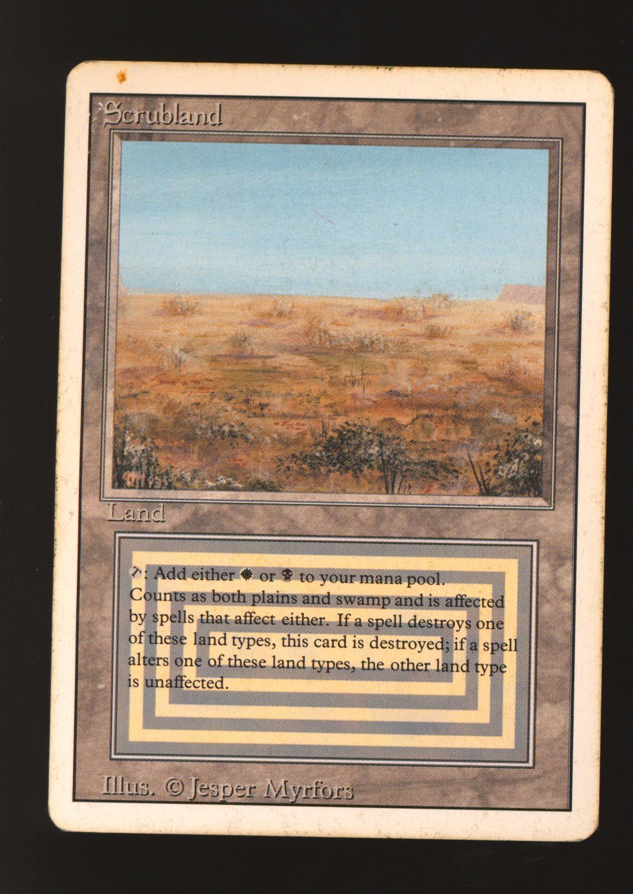 マジック：ザ・ギャザリング MTG Scrubland [3ED] マジック：ザ