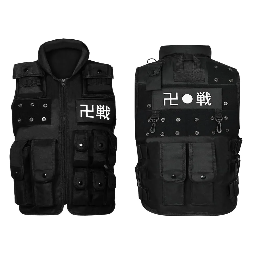 SWAT ベスト 日の丸 サバゲー 防弾チョッキ ブラック Amazon