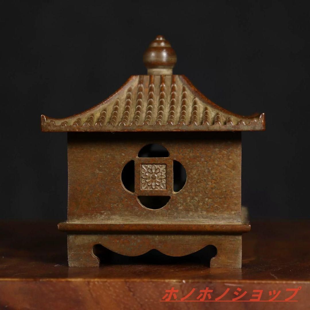 銅製 六角炉 香炉 茶道 書房香炉 香道具 装飾品 工芸品 置物 銅製 六角