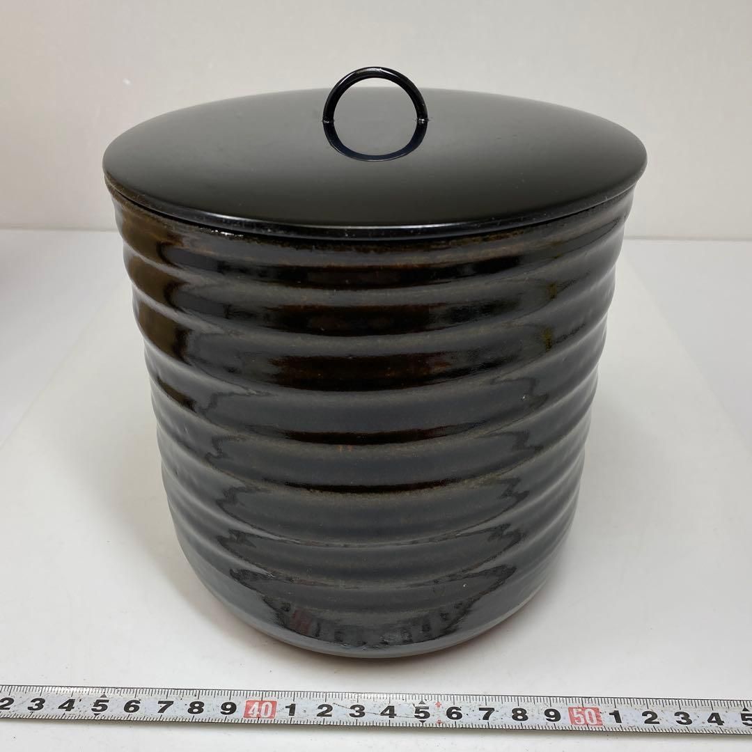藤四郎 古瀬戸 平水指 胡桃印 時代箱 藤四郎 古瀬戸 平水指