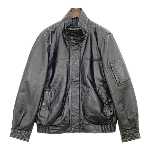 極美品✨BALMAN バルマン レザージャケット ブルゾン ラムレザー 17号