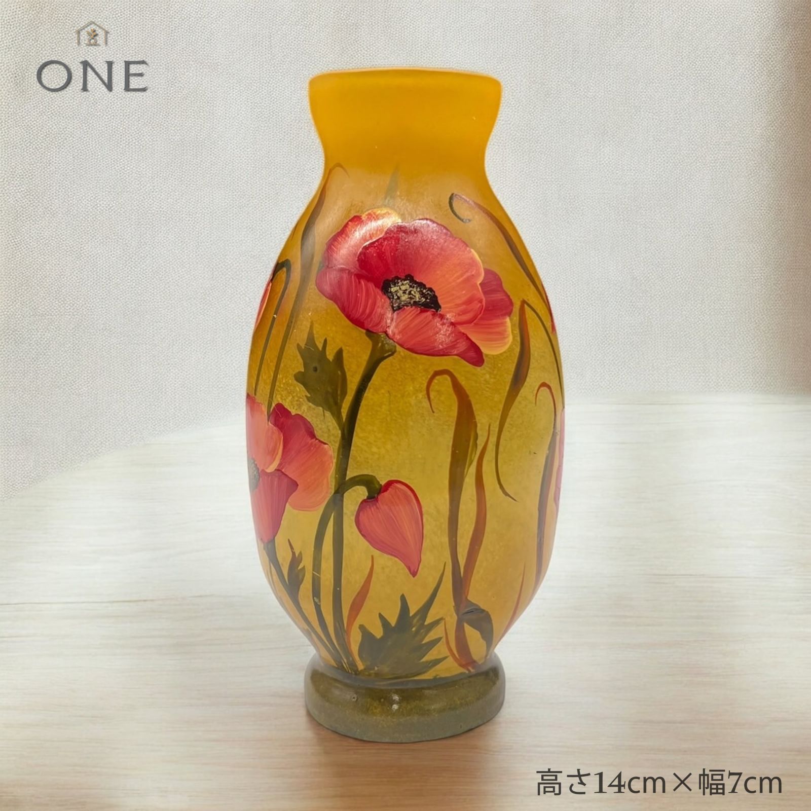 Daum nancy ドームナンシー エナメル彩 花瓶 DAUM NANCY【正規輸入】高