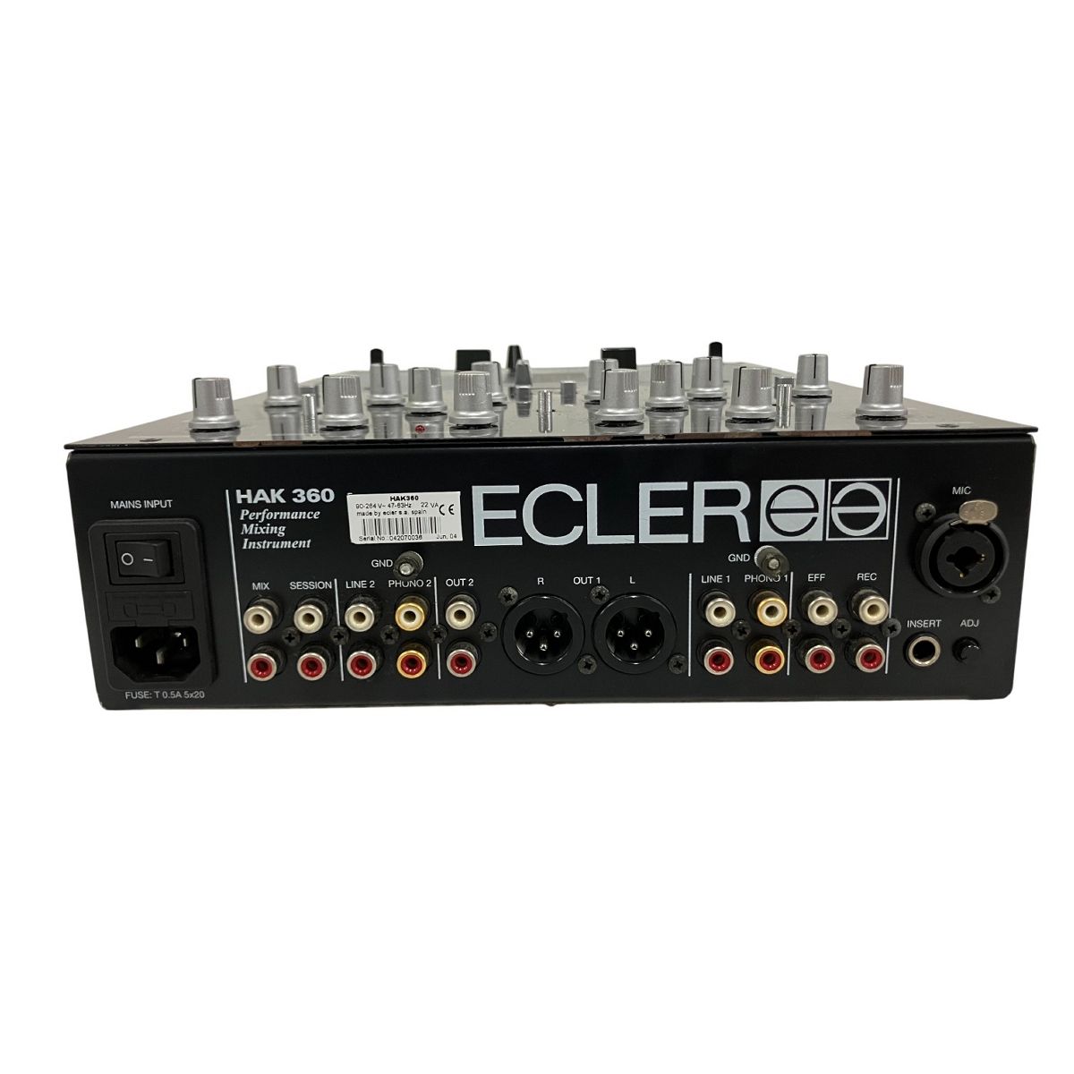 希少なecler HAK 360パフォーマンスミキサー 希少なecler HAK 360