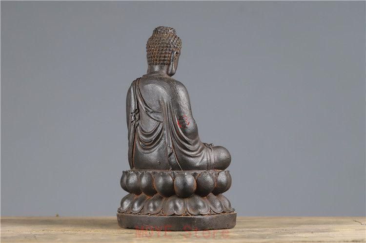 仏教美術 仏像 憤怒三面六臂大黒天仏像 銅製鎮宅辟邪 開運風水 招財