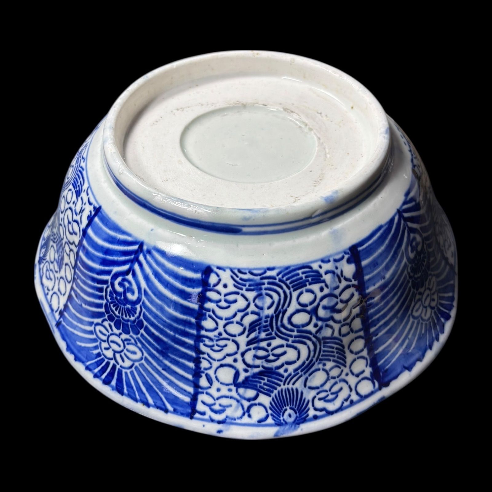 古伊万里 ベロ藍 染付大鉢 盛り鉢 色絵 鉢 取り皿 飾り皿 和食器 陶器