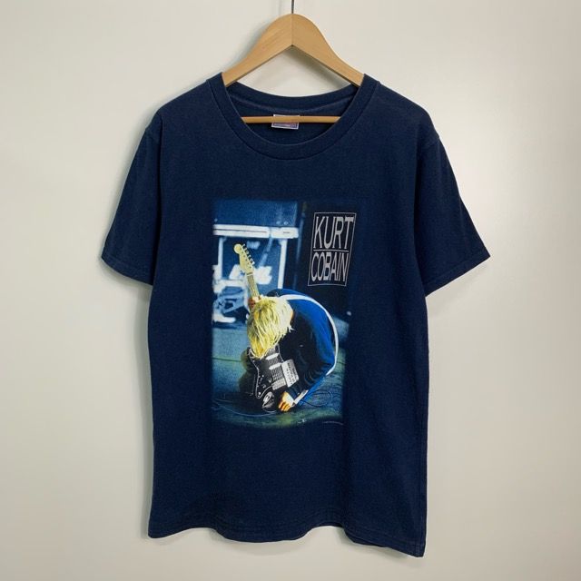 00s カートコバーン Tシャツ ネイビー 希少 00's NIRVANA ヴィンテージ