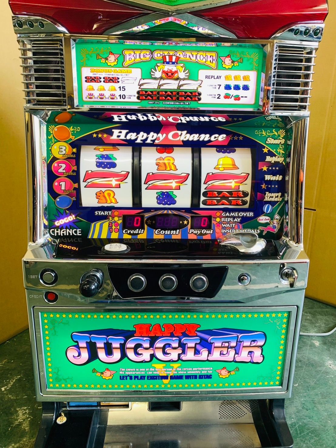 Lovely Juggler スロットマシン 旭川のお客様からパチスロ機バイオ