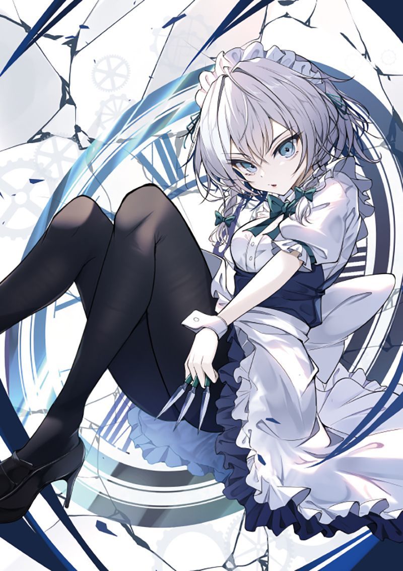 東方project 咲夜 水着 美少女 クリアファイル VZ17 東方project 咲夜