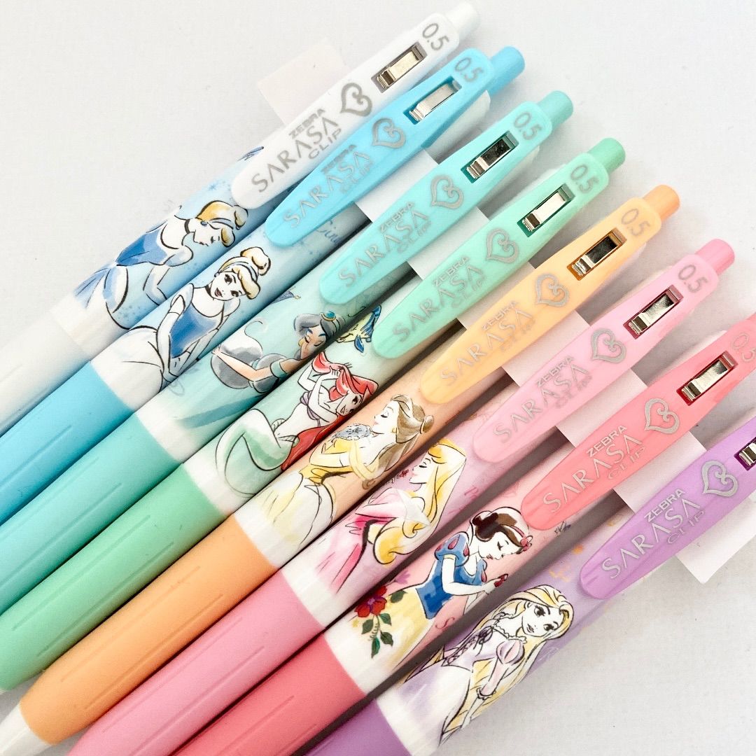 ♦︎未使用 樹脂玉付き♦︎ 限定 サラサクリップ ディズニープリンセス