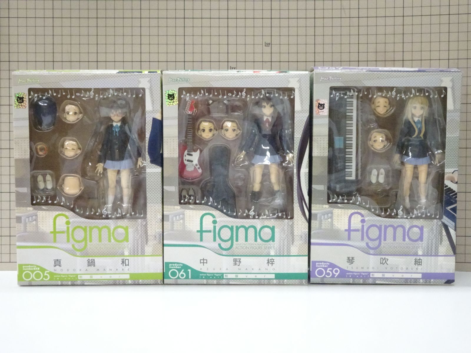 マックスファクトリー figma けいおん 中野梓 公式 琴吹紬 真鍋和 制服