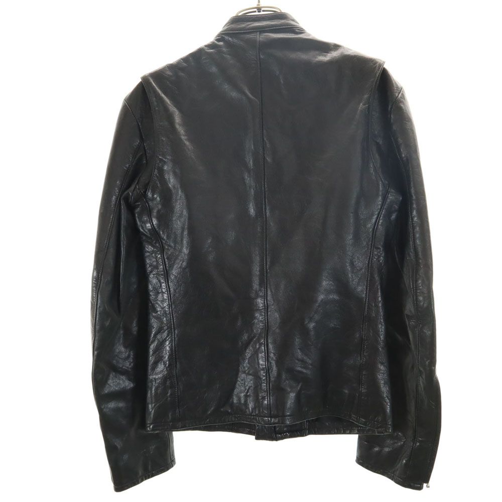 Lithium Homme（リチウムオム）シングルレザーライダース ネイビー 46