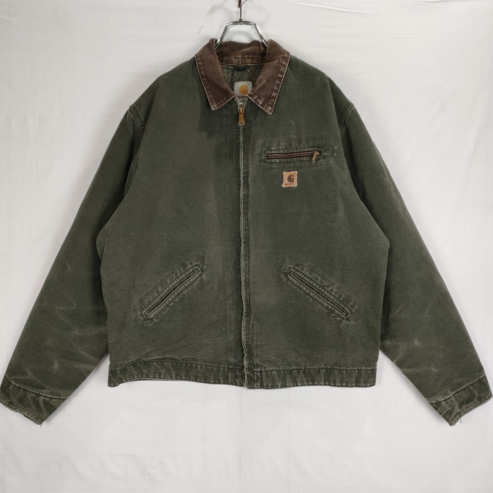 希少カーハート デトロイトジャケット J97 モスグリーン XL ジョニデ