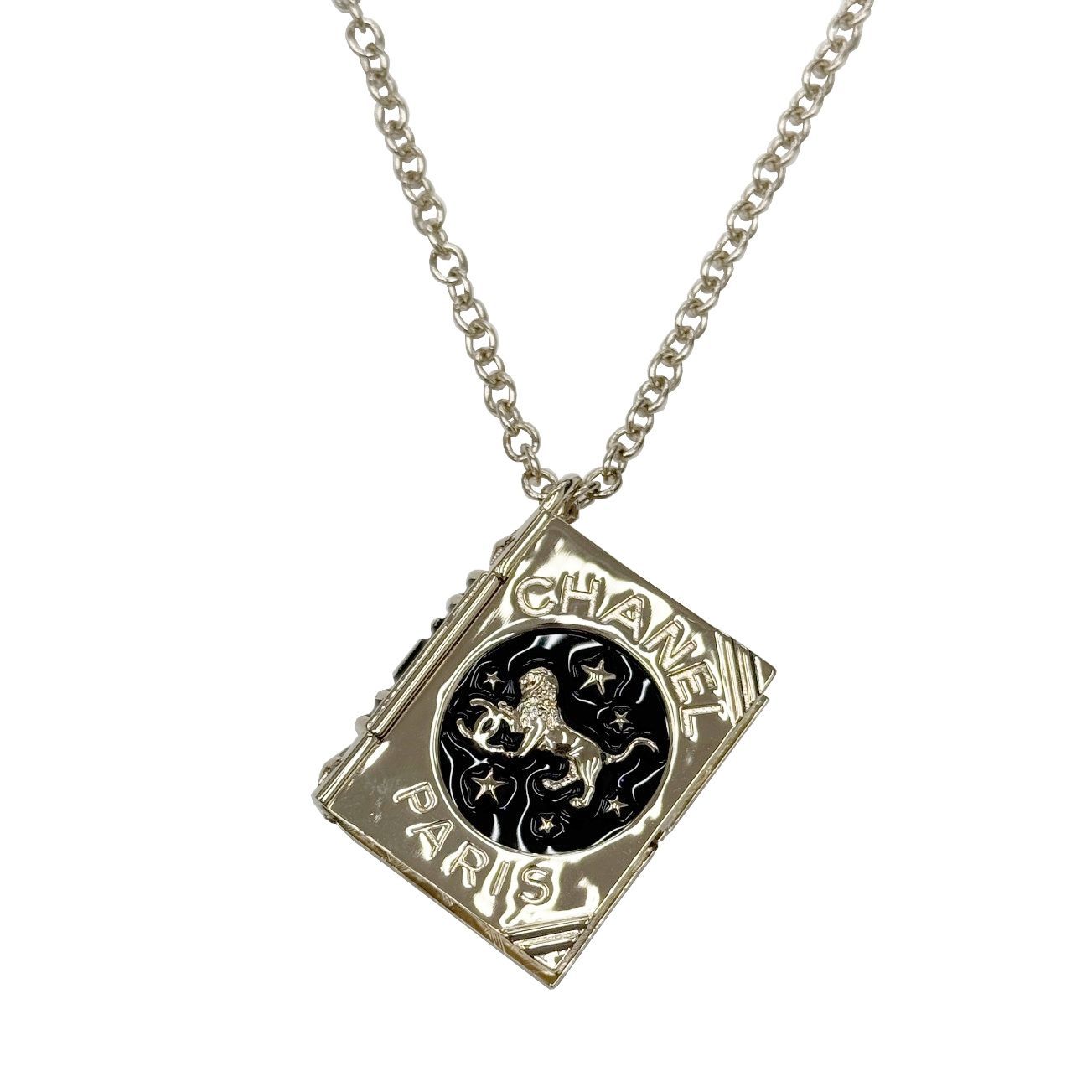 CHANEL シャネル ココマーク ライオン NO.5 ブックチャーム ネックレス