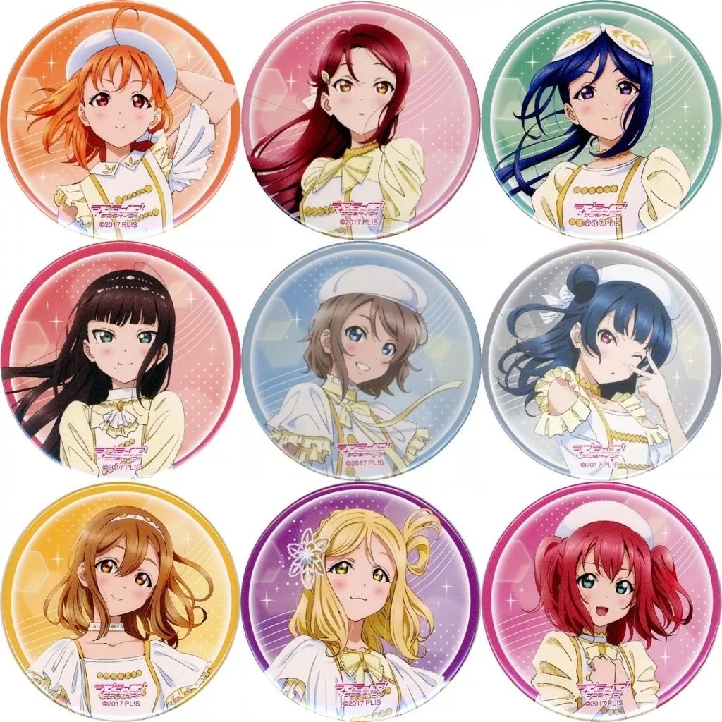 ラブライブ！サンシャイン!! Aqours 6th ガチャ 渡辺曜 缶バッジ ラブ