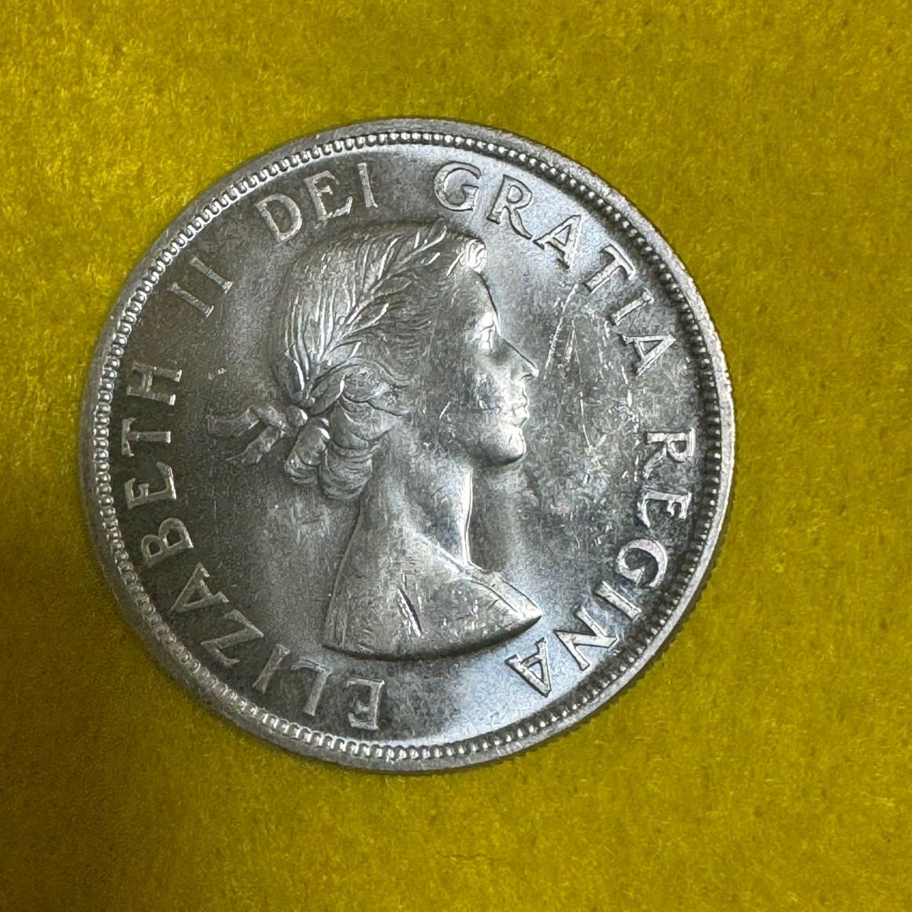 N4280カナダ・銀貨1958年1ドル 外貨 硬貨 古銭 コイン 銀貨 - メルカリ