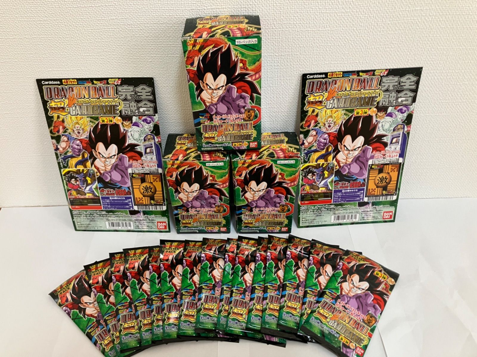 18年前 ドラゴンボールカード15パック（箱なし） 18年前