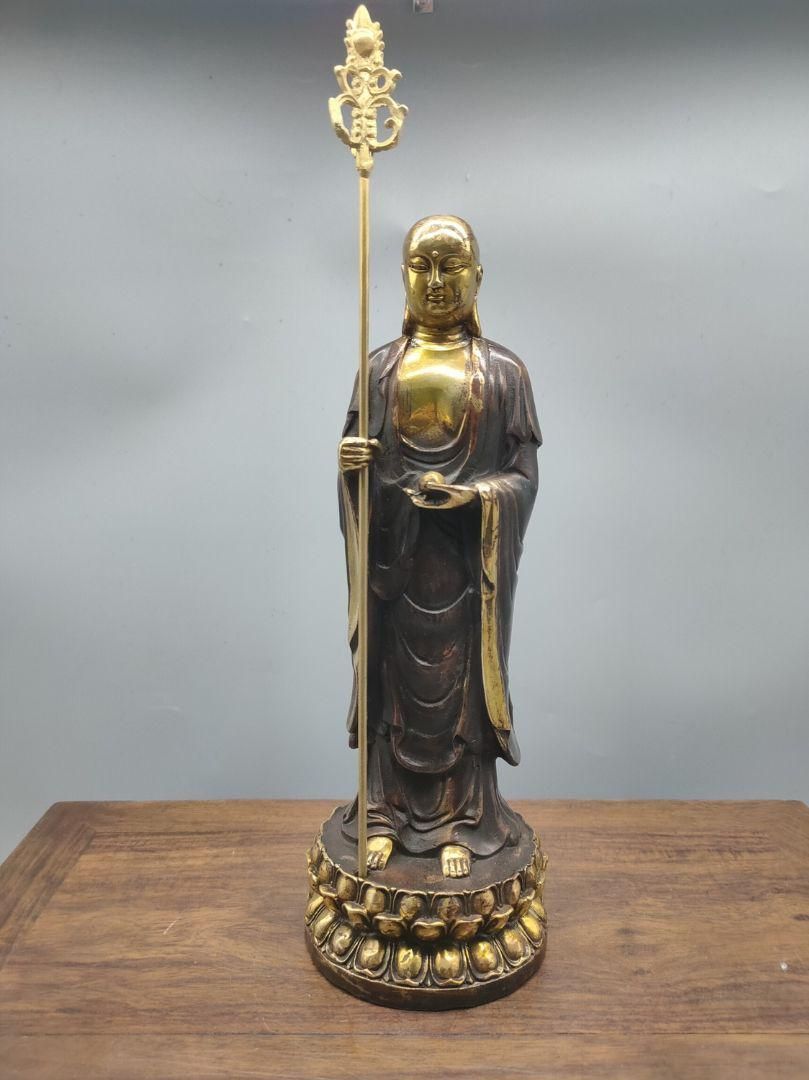 地蔵 菩薩 観音 不動明王 銅製 仏像 彫刻 置物 開運 風水 仏像 彫刻