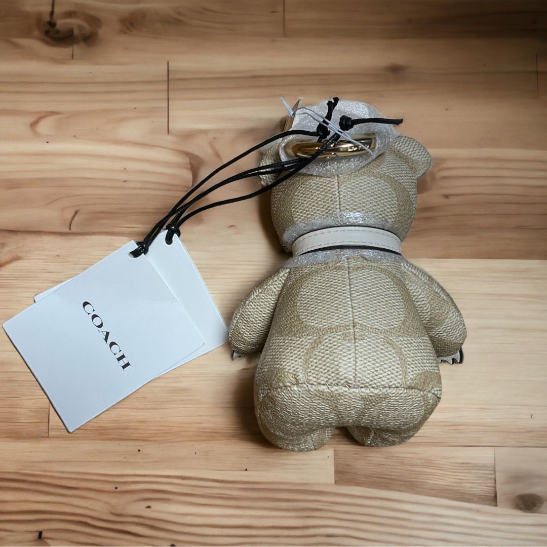 COACH コレクティブル ベア・シグネチャーキャンバス ラージ COACH