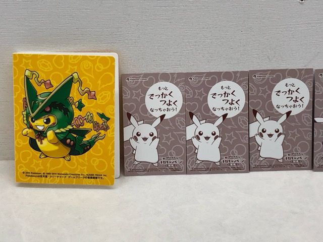 ポケモン ポンチョを着たピカチュウ 名刺 メガレックウザなど3枚セット