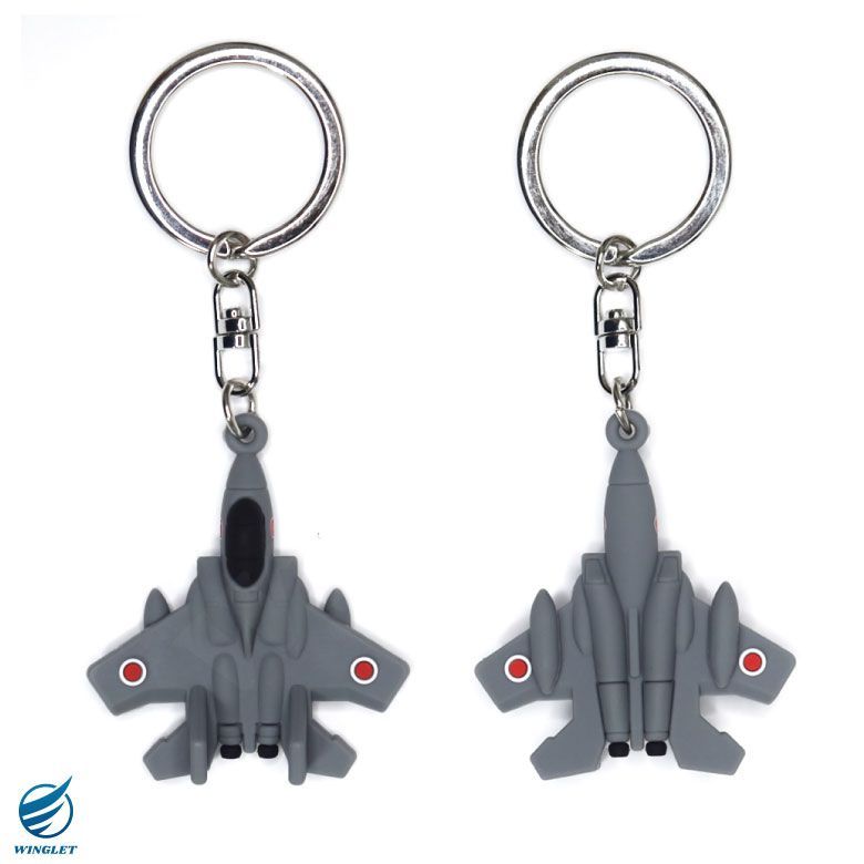 米空軍 戦闘機 F-15 イーグル キャノピー 実機タグ キーホルダー