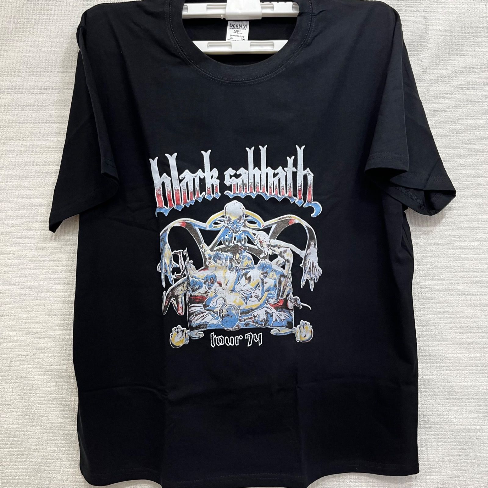 新品】BLACK SABBATH ブラックサバス tour 74 ツアーTシャツ バンドT