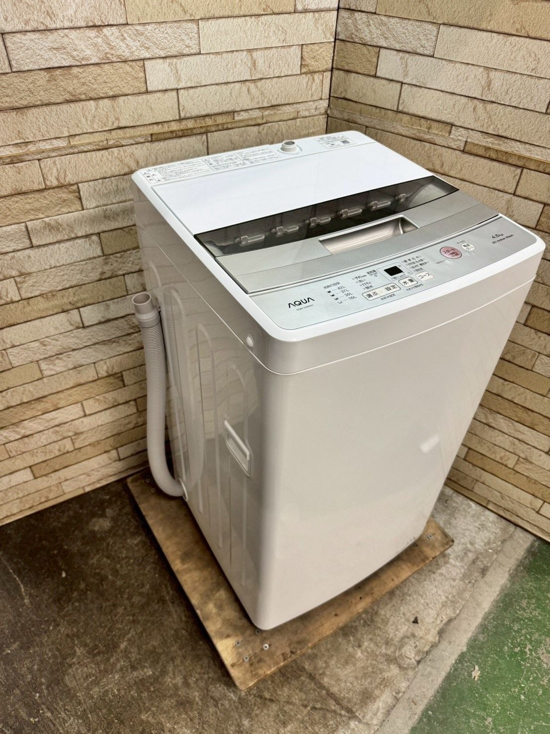 AQUA 縦型洗濯機 AQW-S4M(W) 4.5kg 2022年
