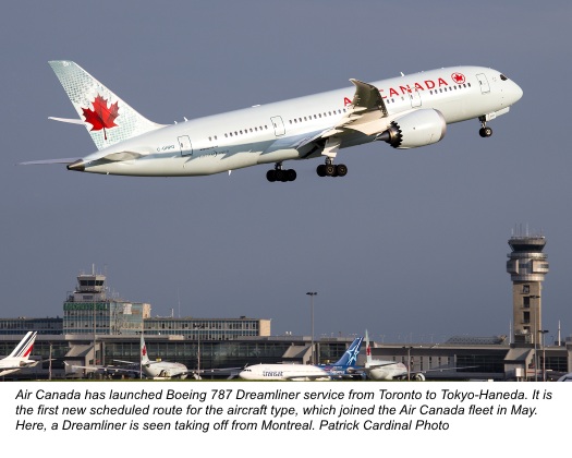 Air Canada celebrates launch of 787 Dreamliner service to Tokyo