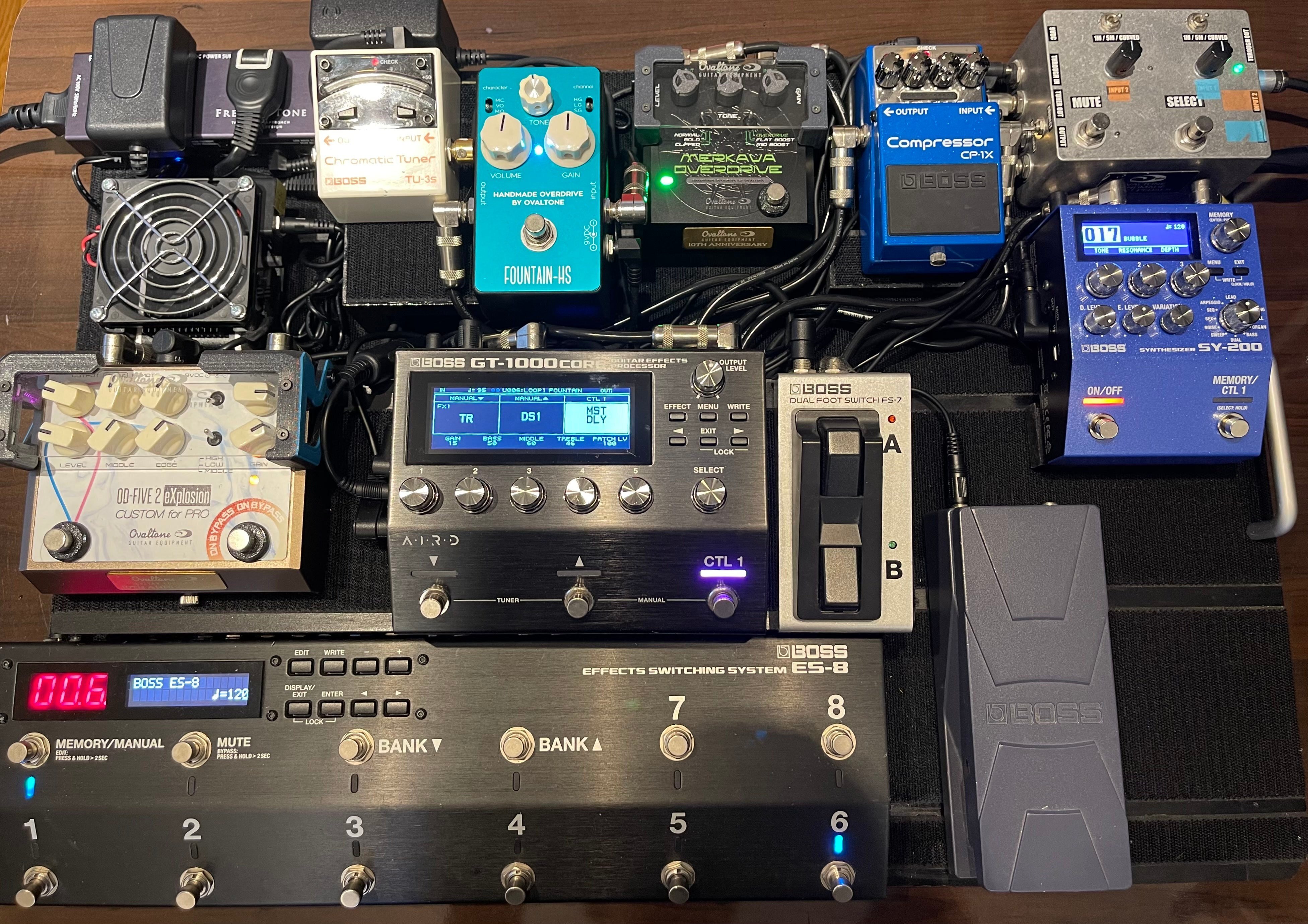 BOSS GT1000core 自作フットスイッチ自作ケーブル