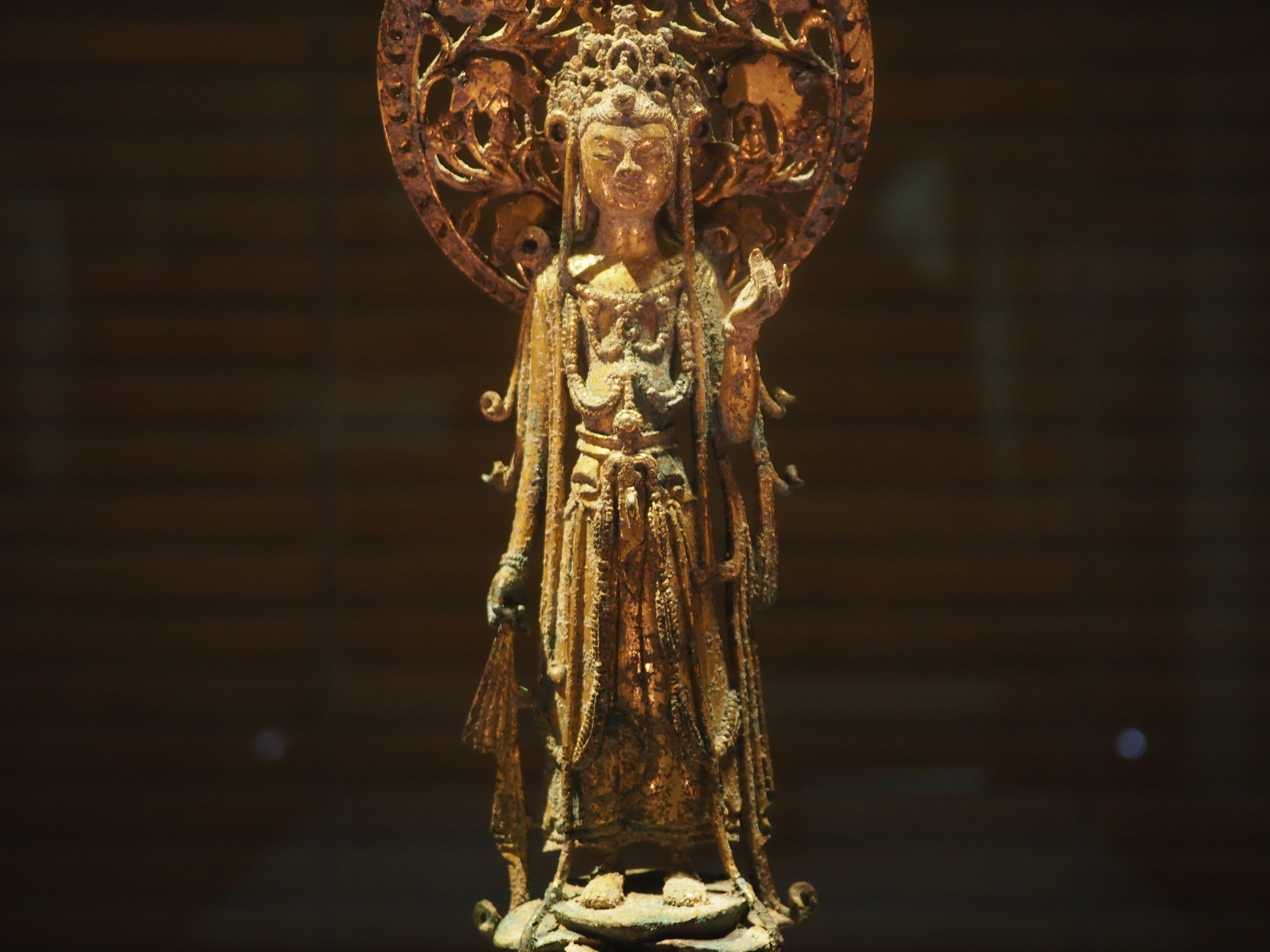 中国美術 大明永楽 古銅 彩色 観音菩薩像 仏像 古代中国の仏像が……@ 東京