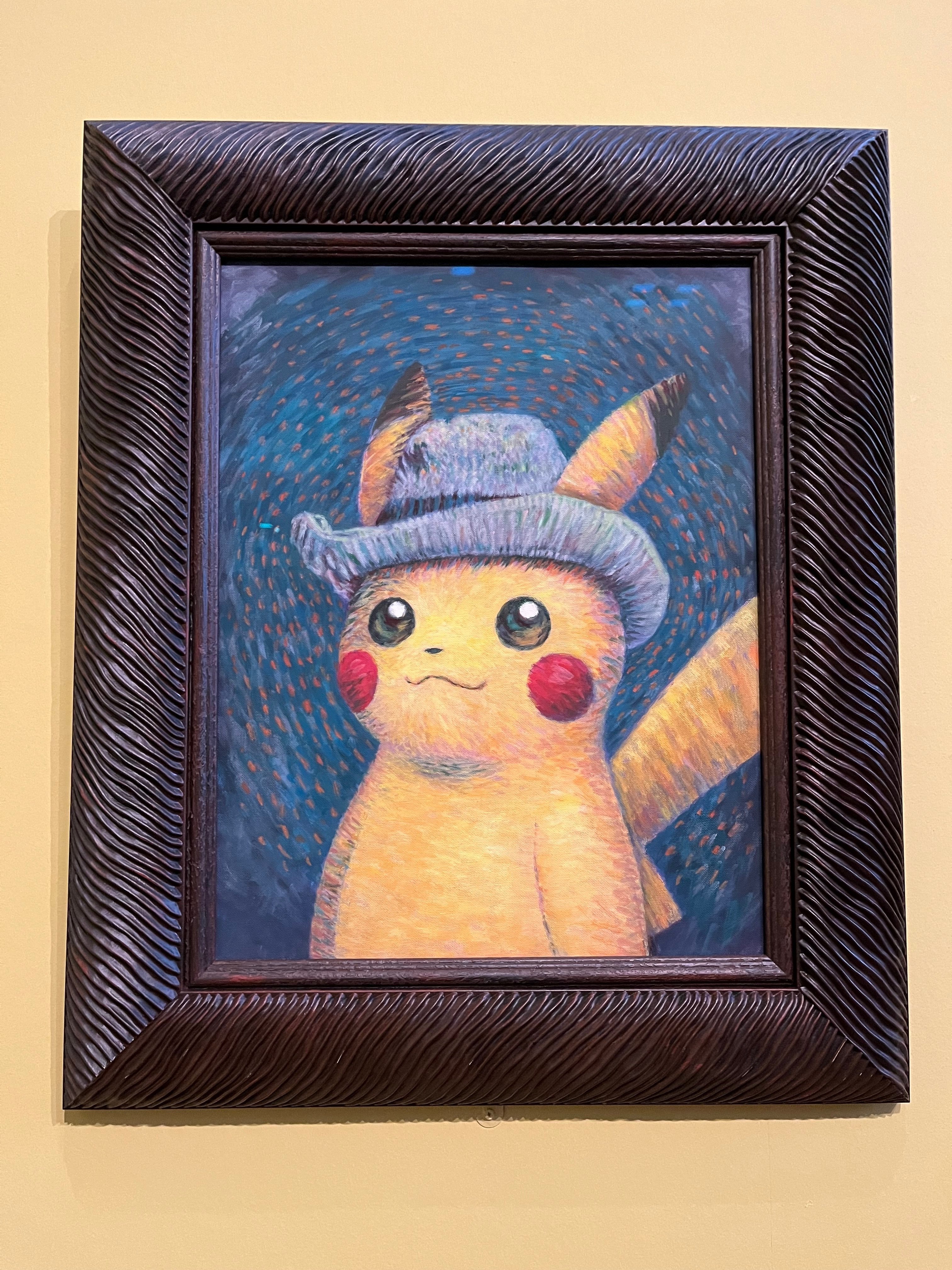 ジクレー ゴッホピカチュウ イーブイ Sサイズ 30cm×40cm 証明書付連番