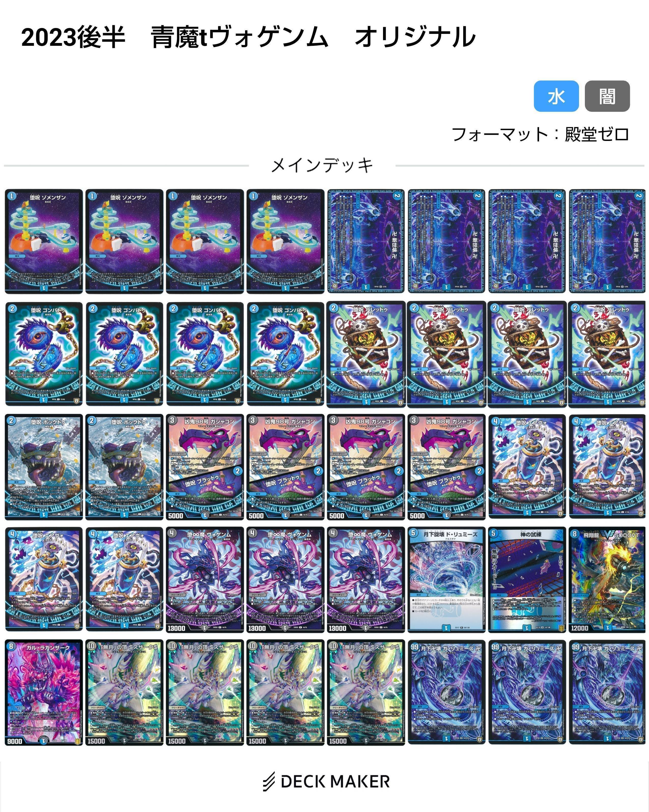 青魔導具変遷(2018～2024)【DMデッキヒストリー#2】｜れもん 青魔導
