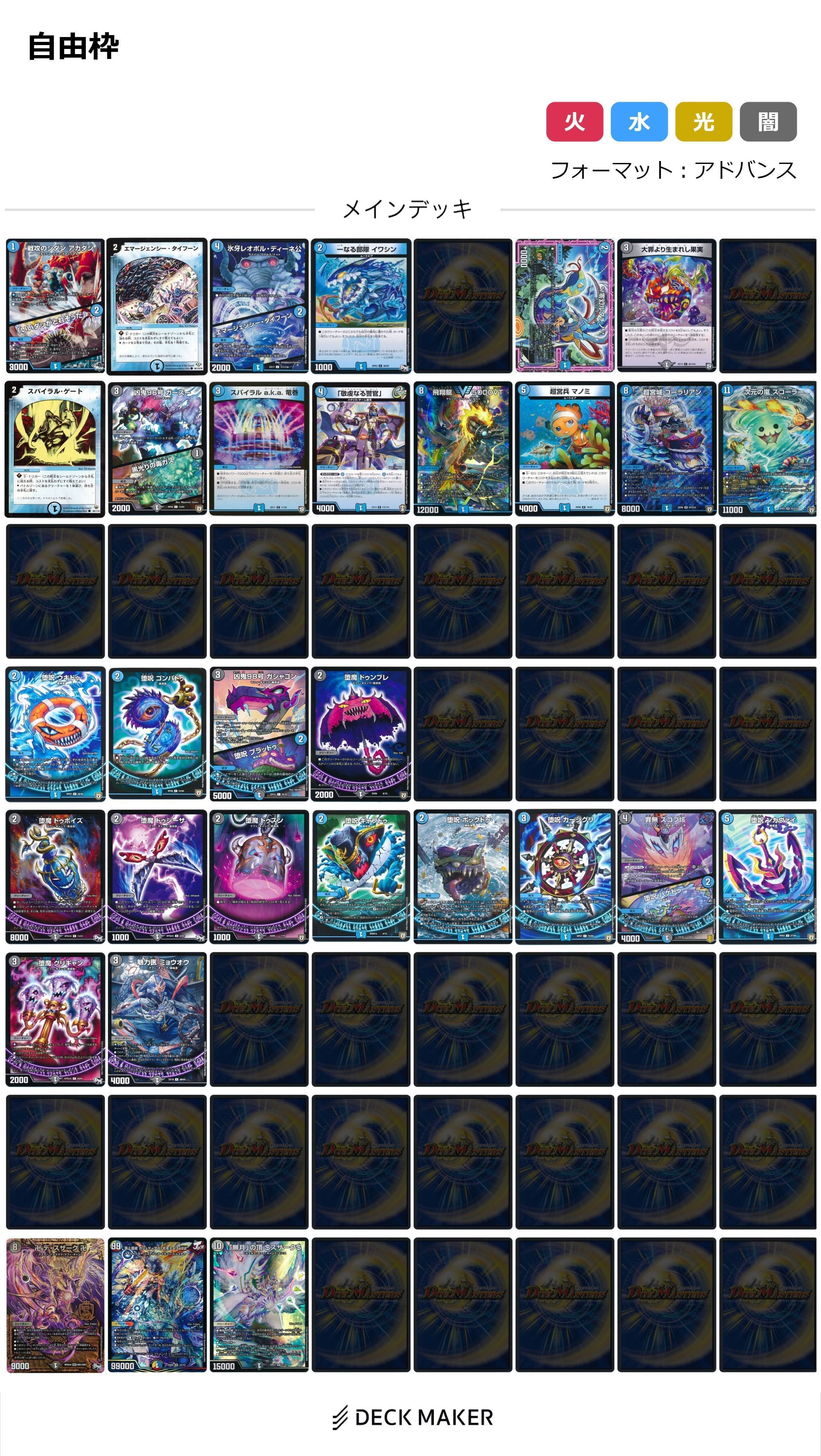 デュエルマスターズ ジョラゴンループ デッキ 改造パーツ付き スリーブ