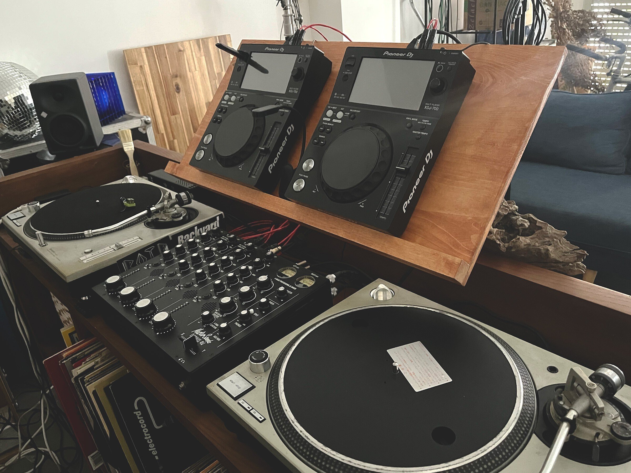 Technics ターンテーブル 2台とDJミキサーセット テクニクス Technics