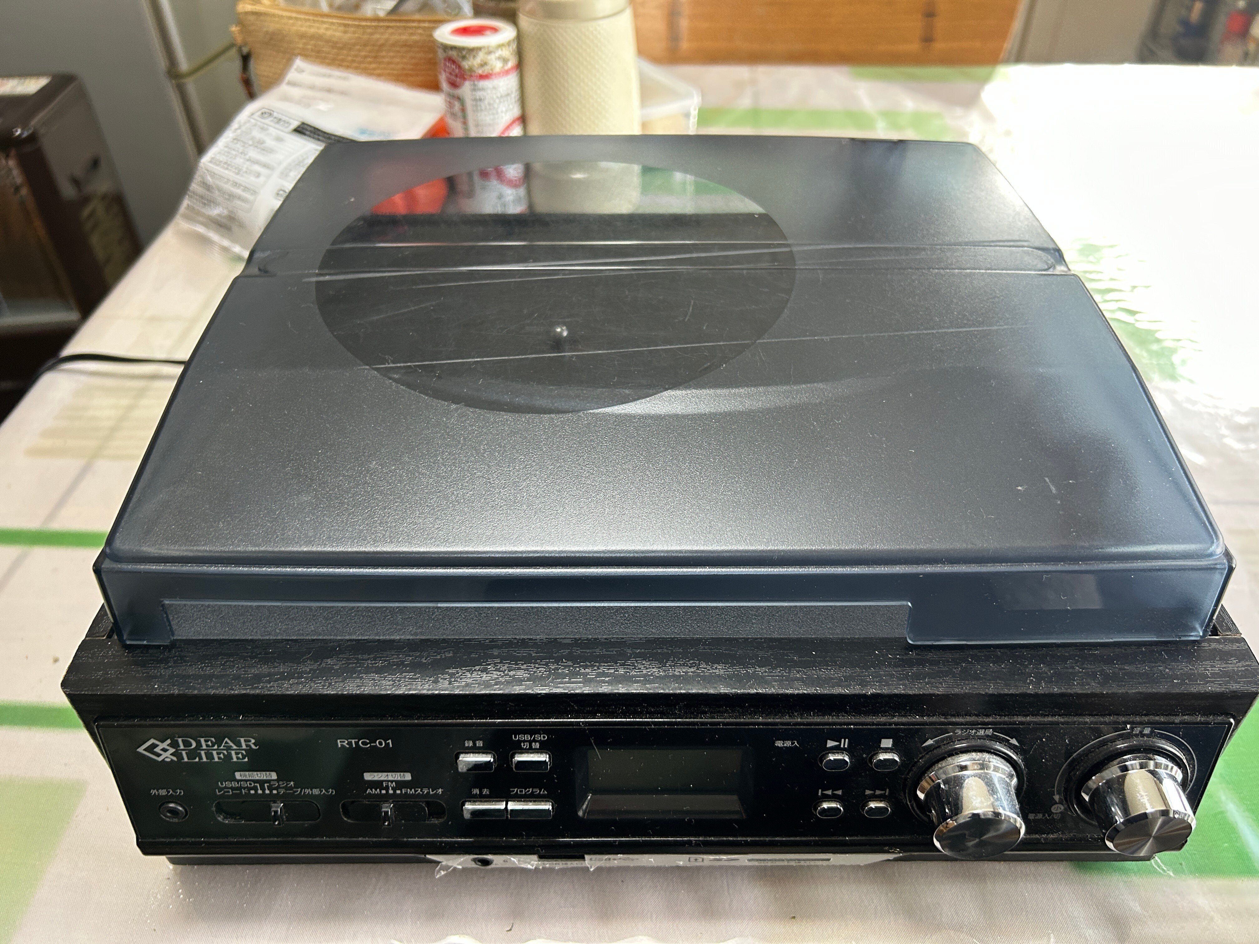 ☆音楽関連・楽器大セール！☆レコードプレーヤー ラジカセ RTC-01
