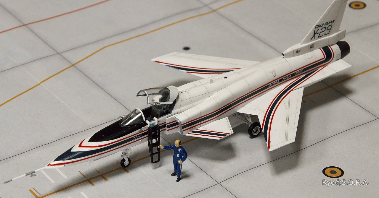 プラモデル製作記 ハセガワ 1/72 グラマン X-29｜Ryo@S.O.R.A.