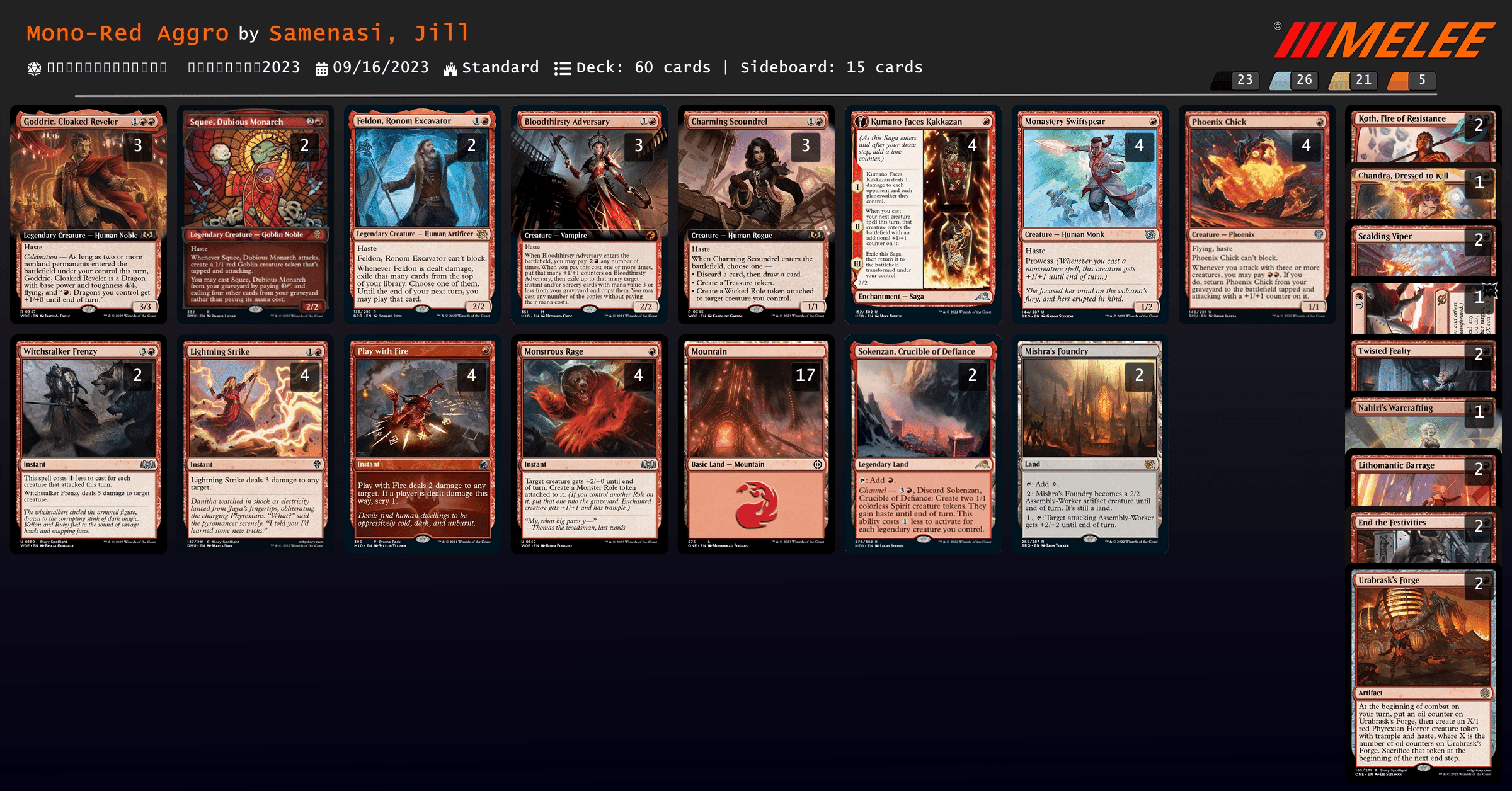 MTG 赤単 デッキ スタンダード 【公式通販】